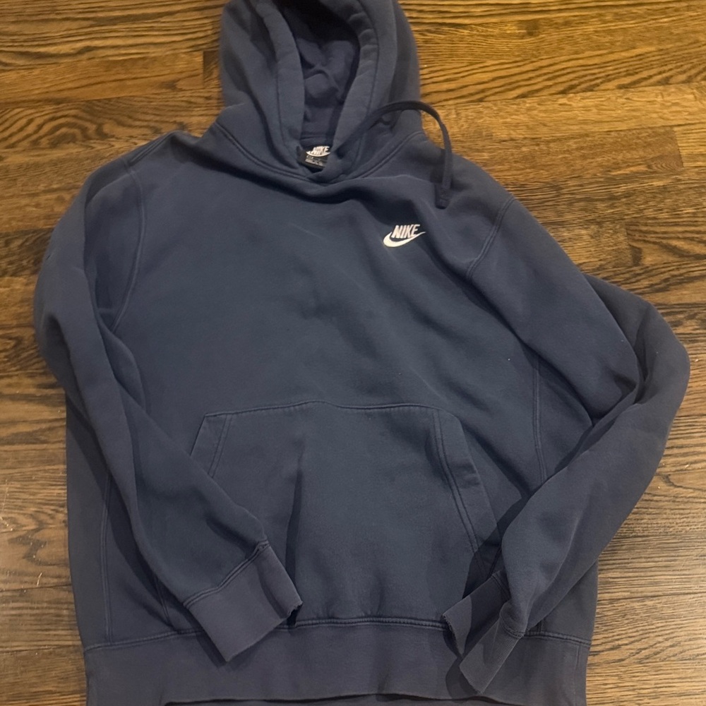Nike Men's Dark Blue Hoodie